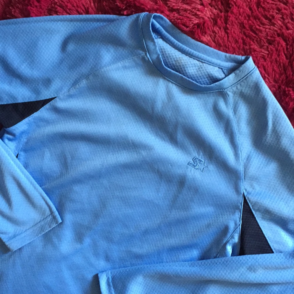 Carolina blue and navy antiperspirant top - Picture 2 of 8
